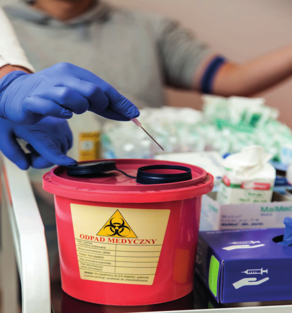 Set Medical waste container 2 liter